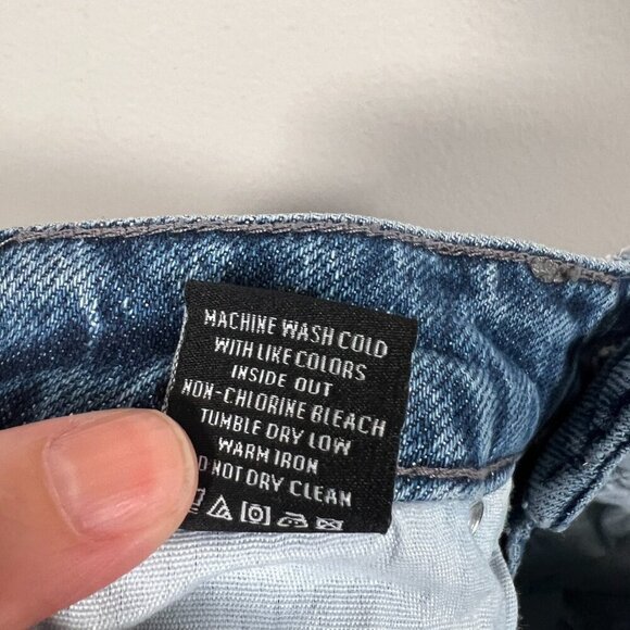Rails Sunset High Rise Slim Flare Jeans Size 24 Medium Wash Blue Denim - Picture 11 of 11